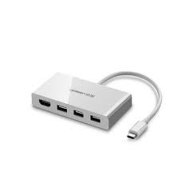 Cáp chuyển đổi USB Type C to HDMI + 3 cổng USB Hub Ugreen 40374