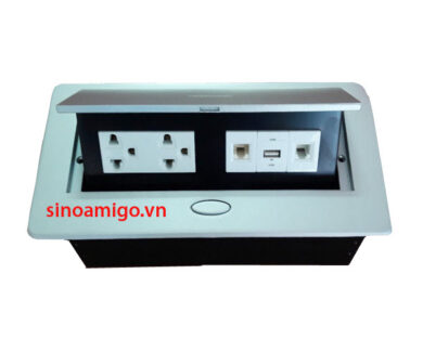Bộ ổ cắm âm bàn sinoamigo STS-201U cao cáp chính hãng