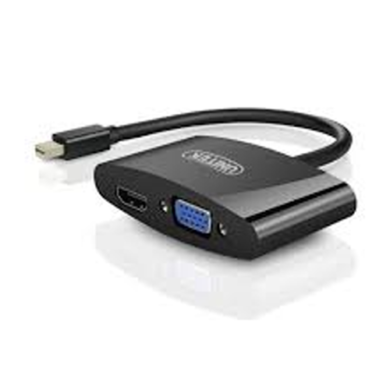 Cáp Mini Displayport -> VGA +HDMI Unitek (Y - 6328BK)